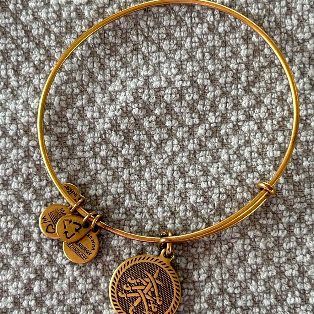 Alex and Ani Gold Charm Bracelet